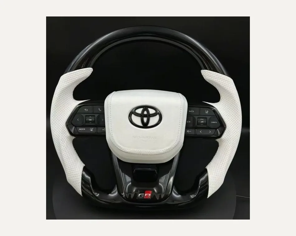 Toyota LC300 Piano Black Carbon Fiber Wheel — Custom Steering Wheel